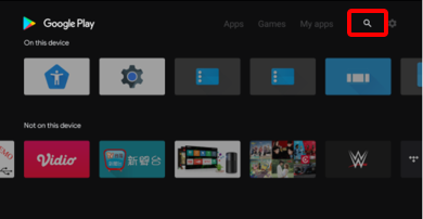 Search for GSE SMART IPTV on Android TV